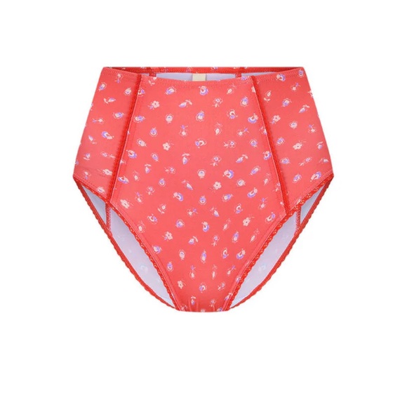 NWT Spell Boho Sunshine Bandit High Waisted Brief in Cayenne Size Small - Picture 4 of 9